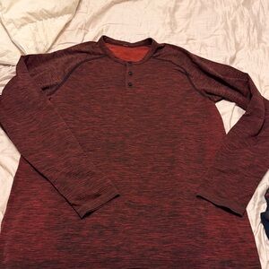 Lululemon Long Sleeve Henley Shirt